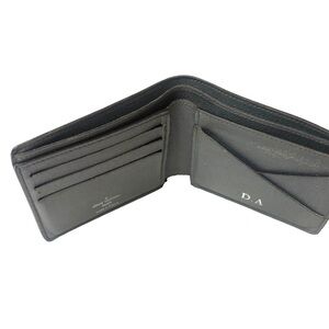 Louis Vuitton Taiga Leather Bifold Gray Men’s Wallet Made In France